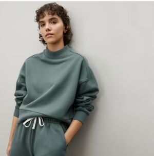 Everlane Sage Green Crewneck Sz M MSRP $58